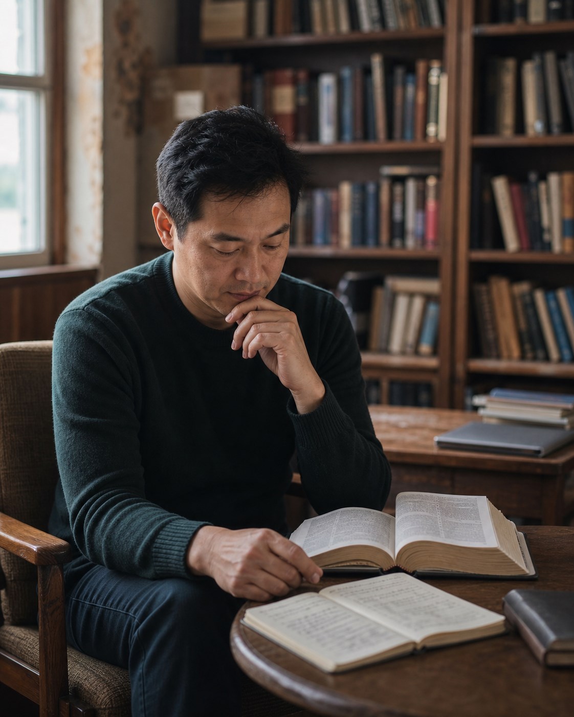 A ministry leader reflecting on Scripture and spiritual formation